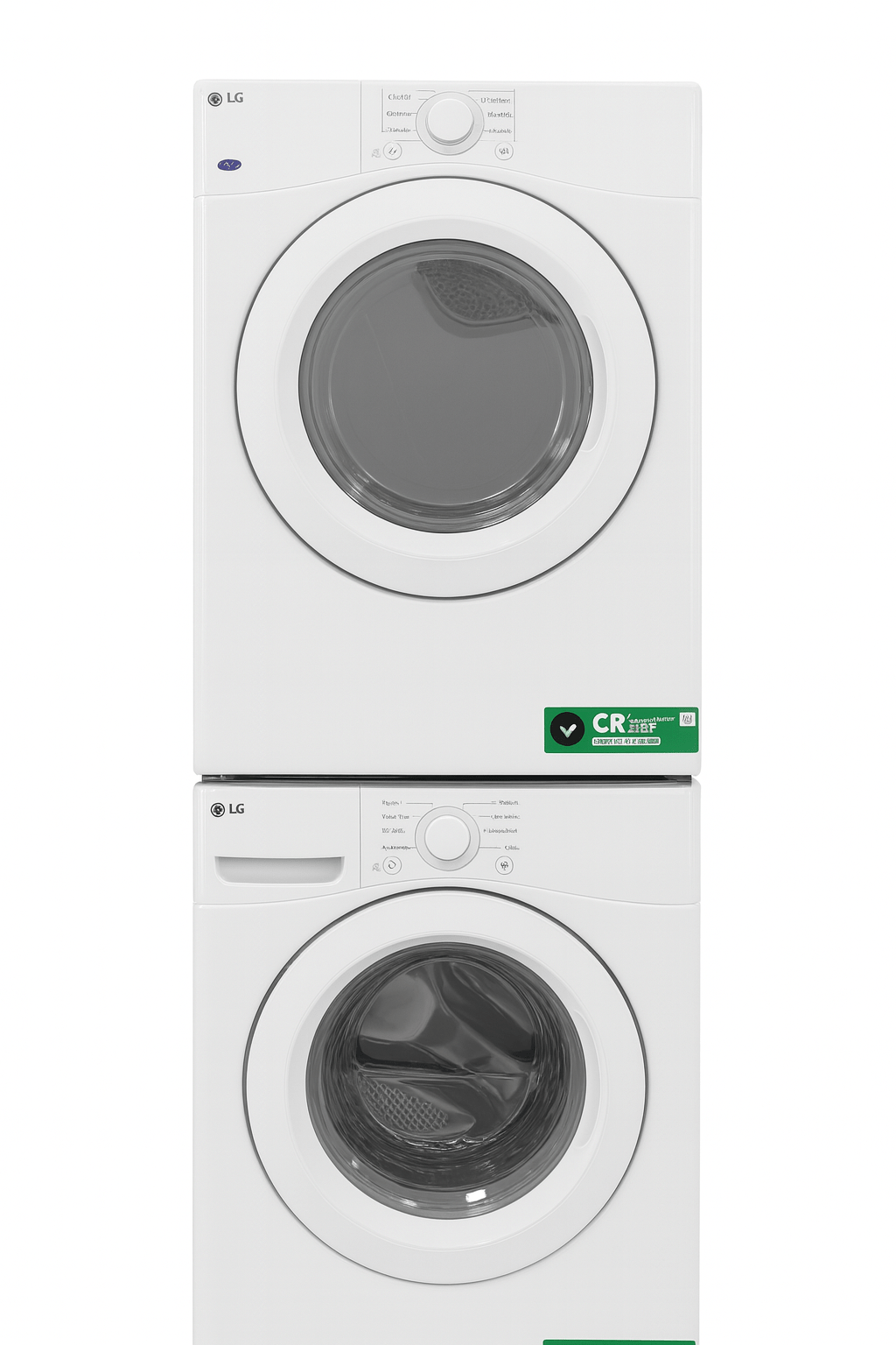 LG Stackable Front Load Washer and Dryer - CFL Appliances